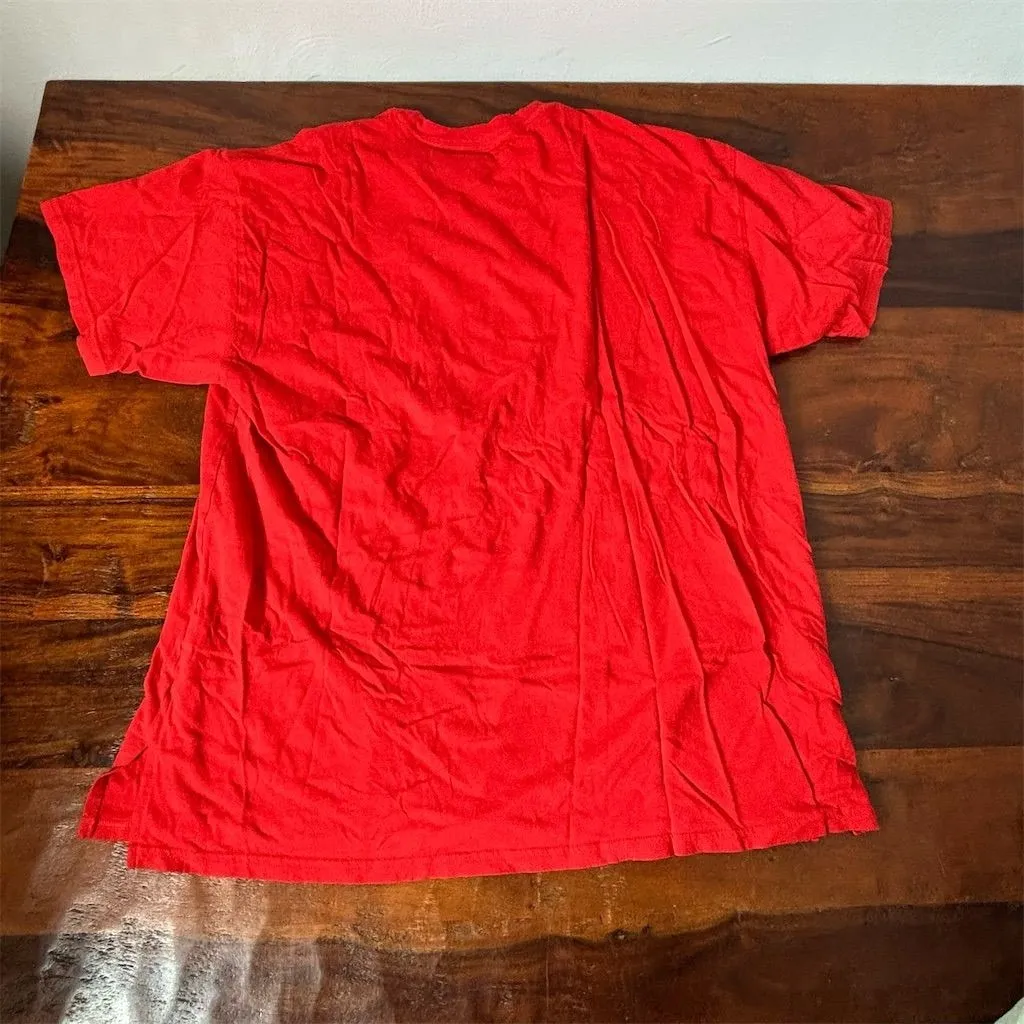 Aerie Women's XS Red "Nice List" Graphic T-Shirt‎ Holiday Casual - Image 5