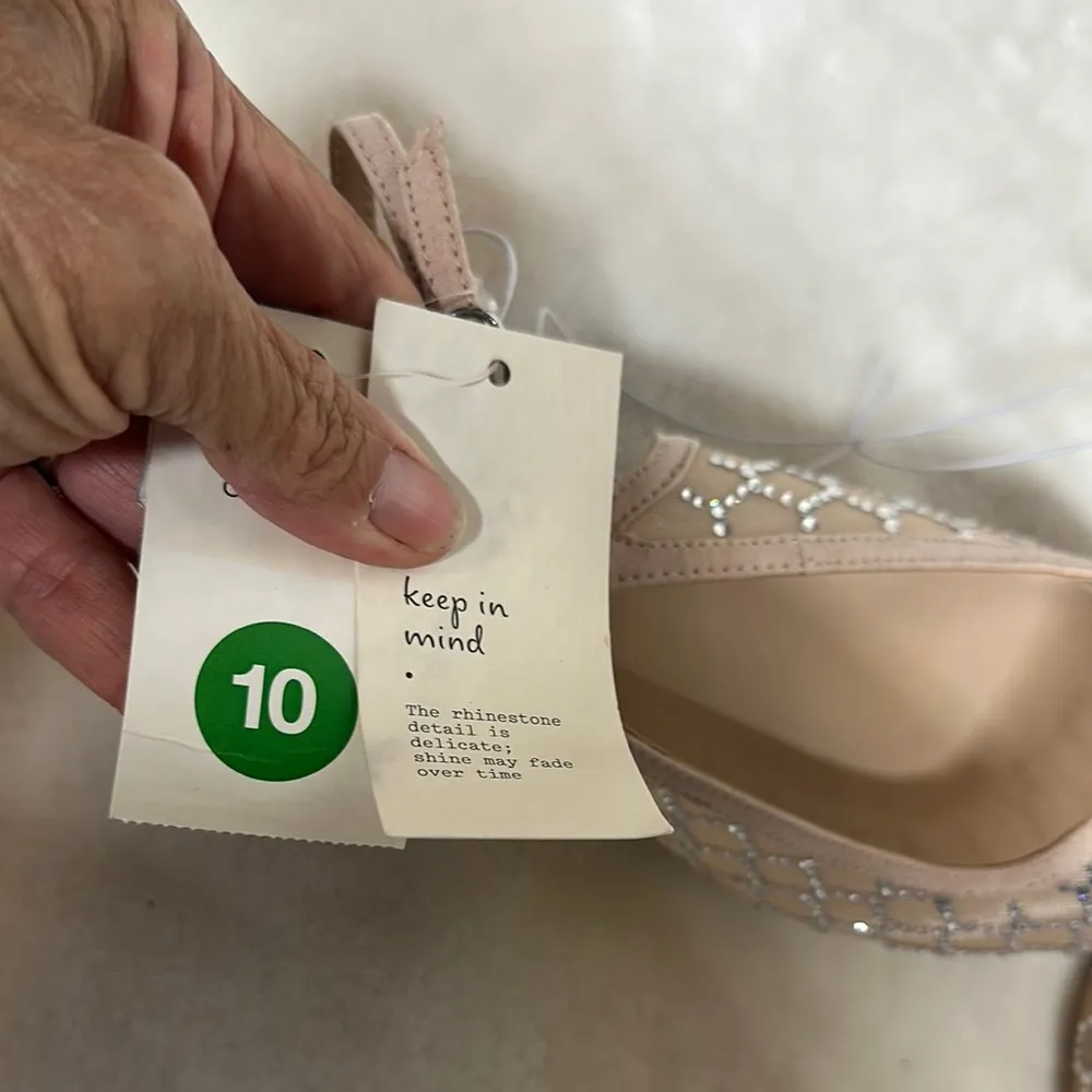 A New Day Tan Slingback Flats with Pointed Toe - Image 5