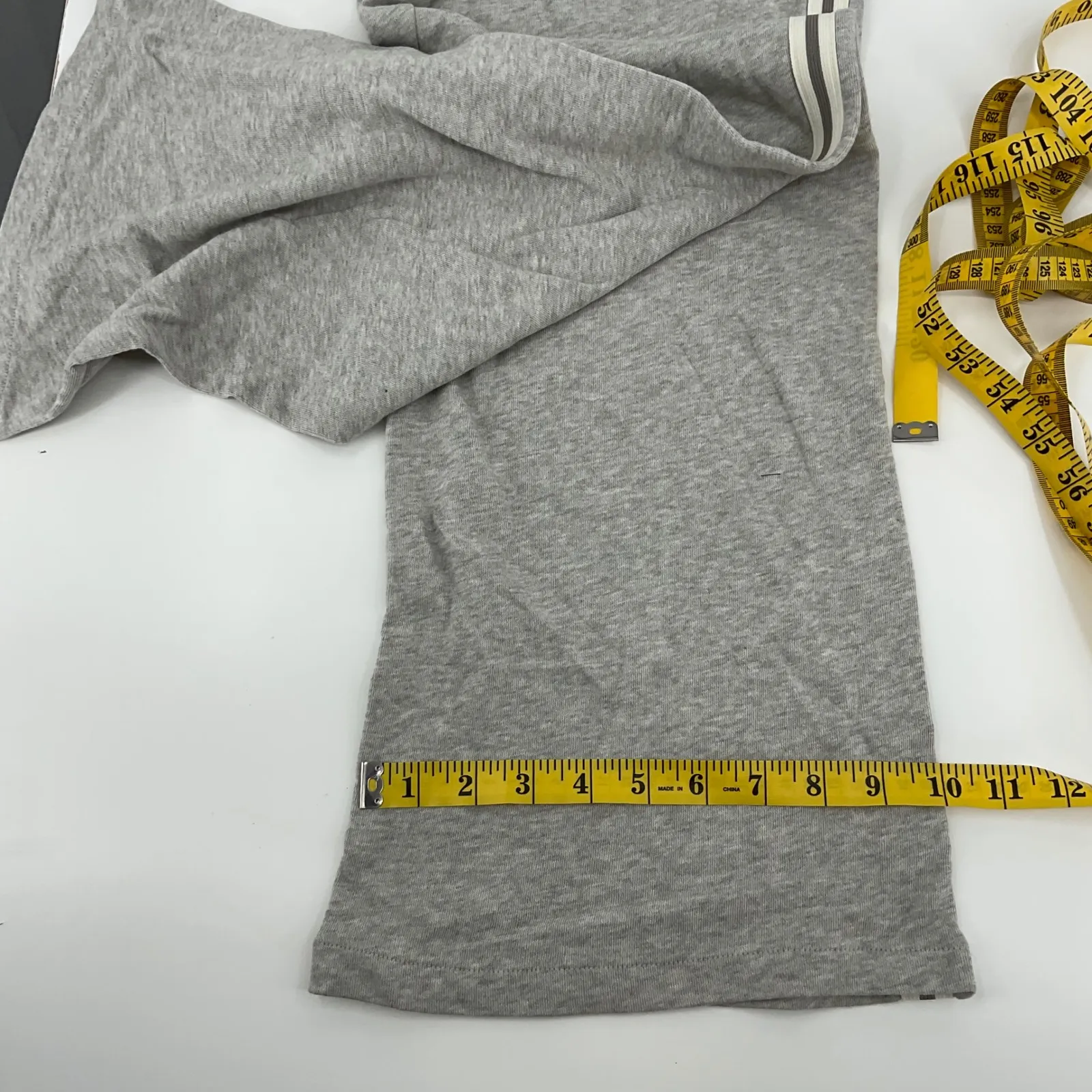 Lauren Ralph Lauren Women Gray Athletic Lounge Pants Side Stripe Lace‎ Up Detail - Image 8