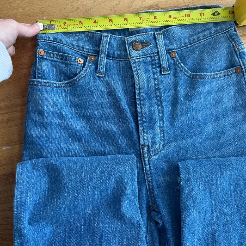 Madewell The Perfect Vintage Jean Size 24 Jeans Denim Women’s Raw Hem - Image 5