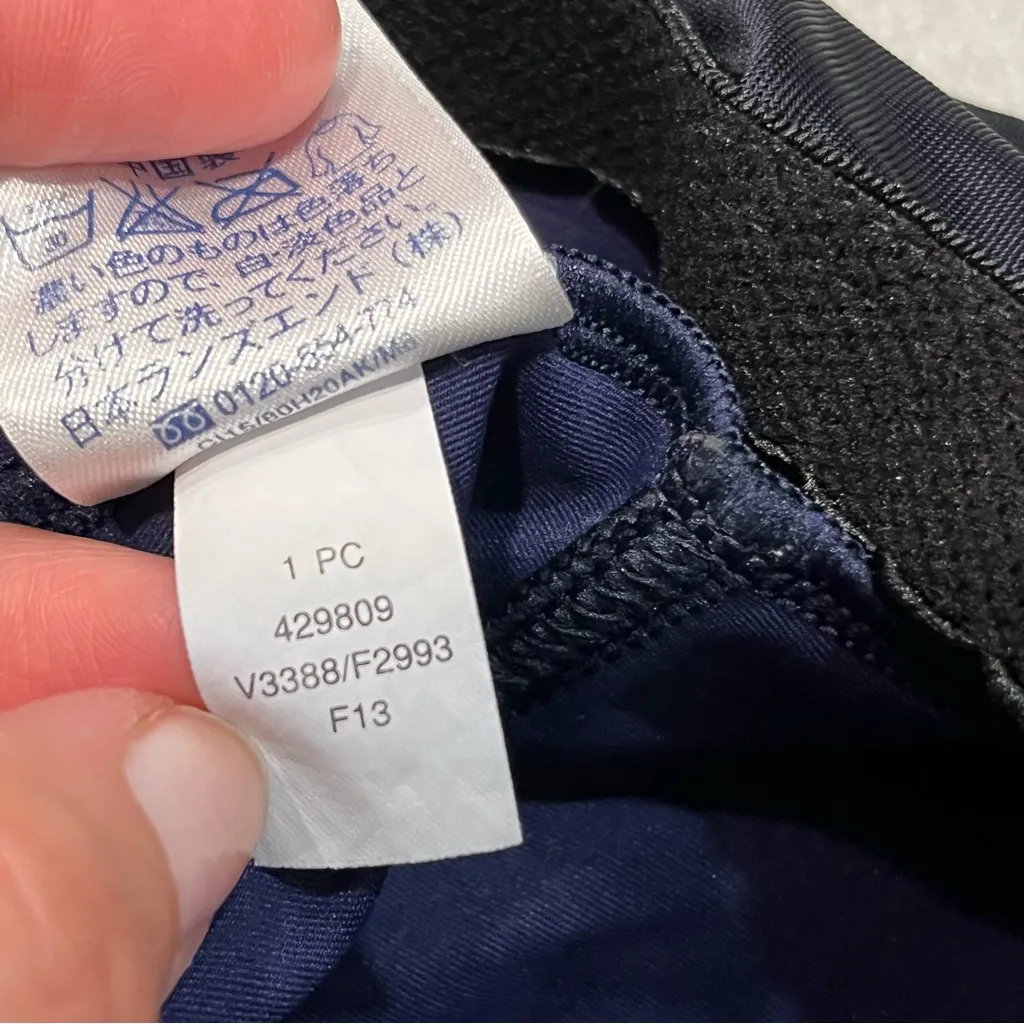 Lands’ End Navy Blue Underwire Tankini Swim Top size 10 - Image 6