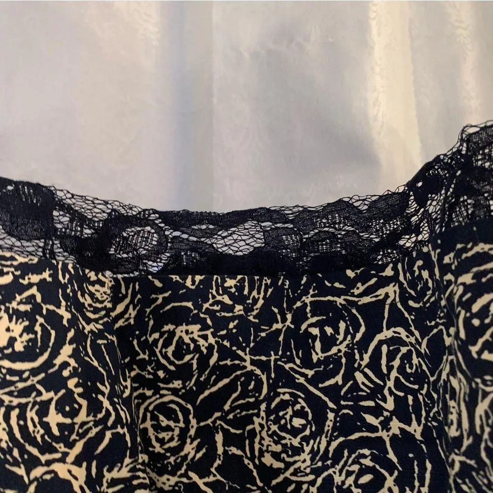 BB DAKOTA Damask Blue Dress. Sz:8 - Image 5