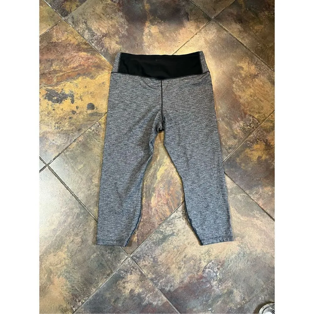 Nike Dri-Fit 1X Gray Athletic Yoga Capri Leggings Pants - Image 10