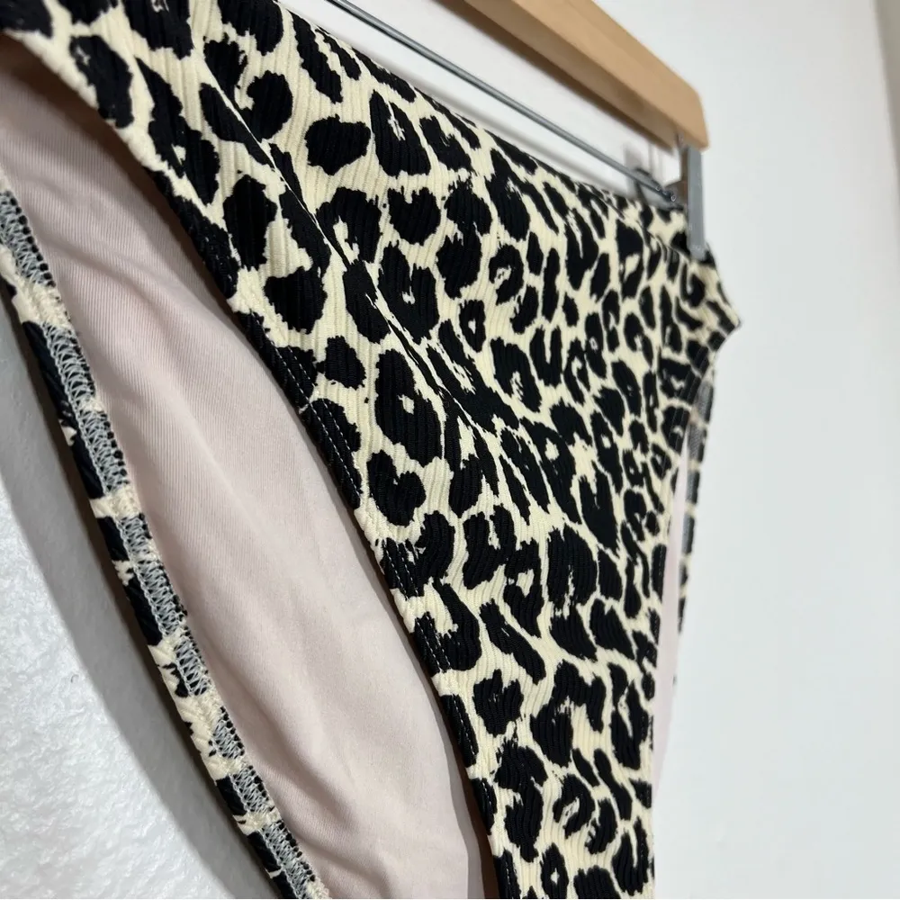 Leopard Print High Rise Bikini Bottoms - Image 6