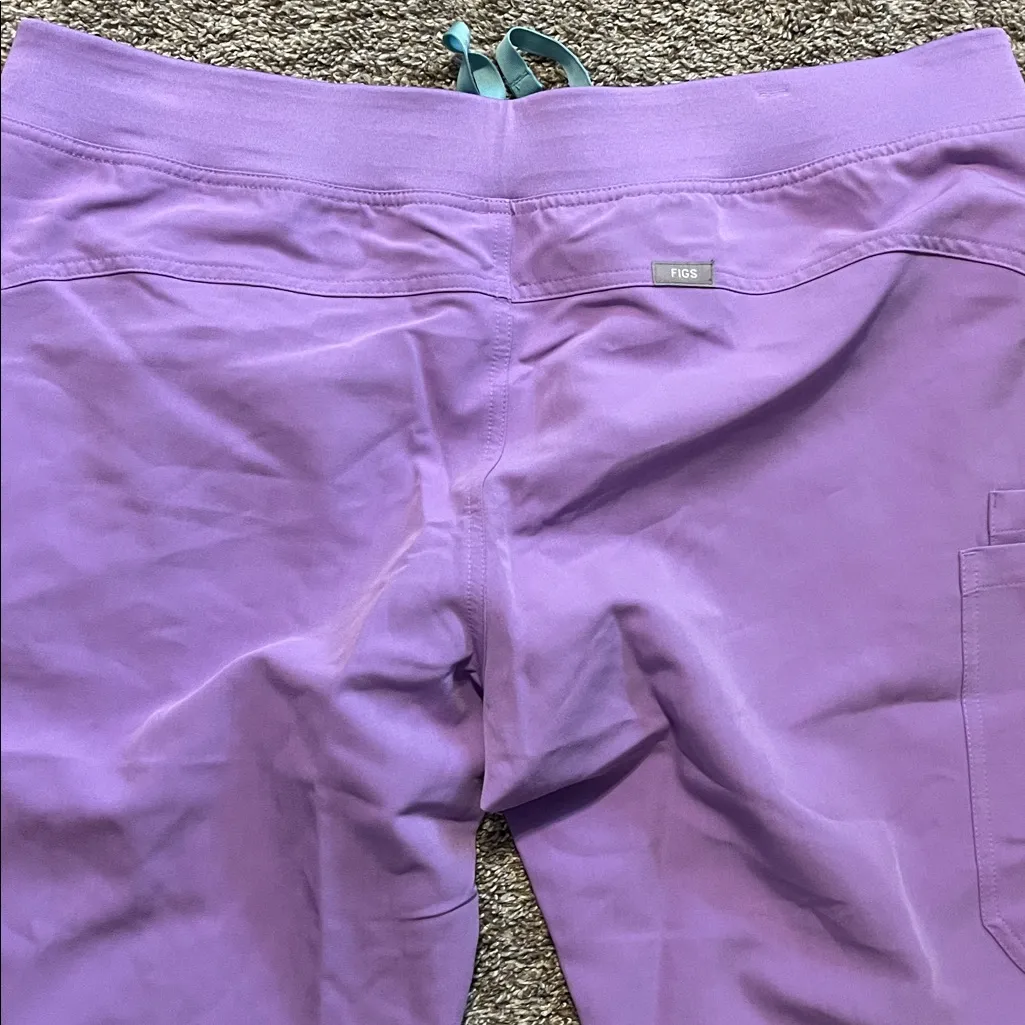 Figs Women’s Kade Cargo Scrub Pants Lilac Dawn XL - Image 8