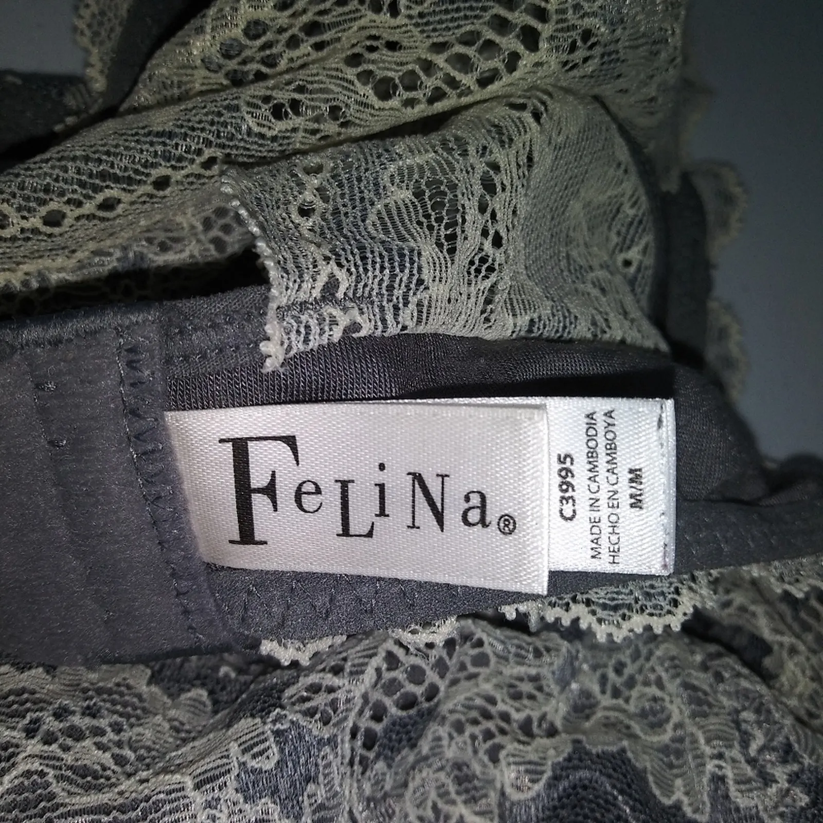 Felina Heather Gray T Back Bralette Size M - Image 7
