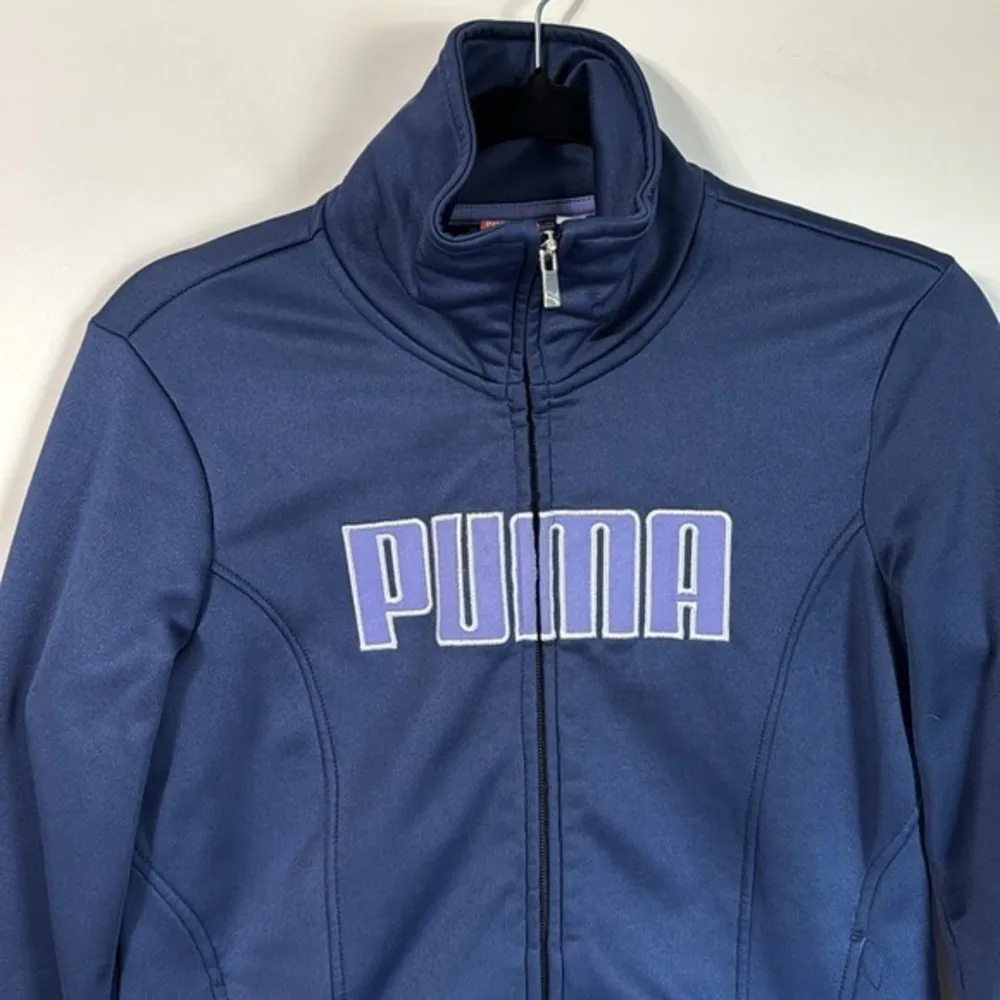 Puma  Y2K Fleece Lined Full Zip Warm Cell Jacket Navy M - Image 3