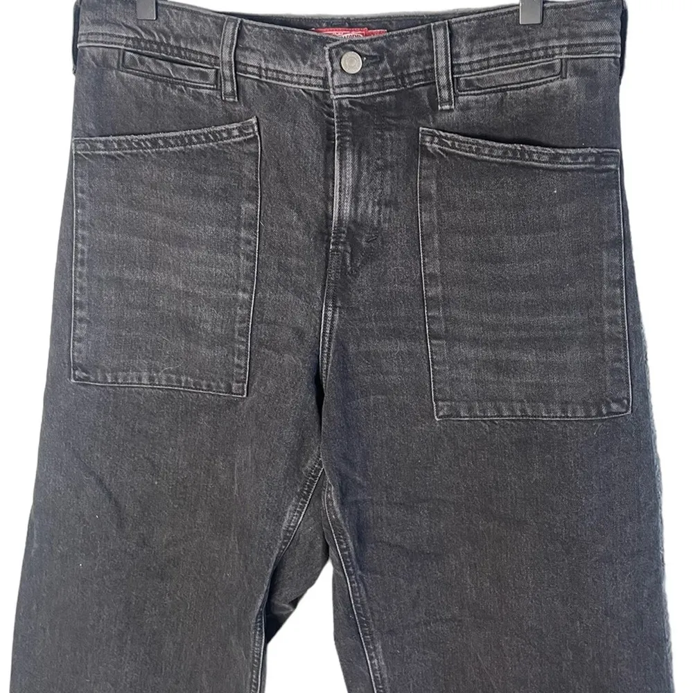 Lucky Brand Women’s Sz 14 / 32 Legend High Rise Wide Leg Jeans in Raven Black - Image 3