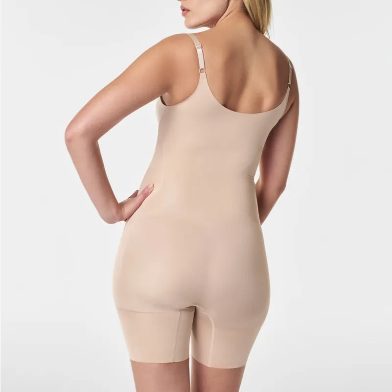 Spanx  Sculpt Women's Bodysuit OnCore Open-Bust‎ Mid-Thigh Soft Nude Size 3X - Image 3