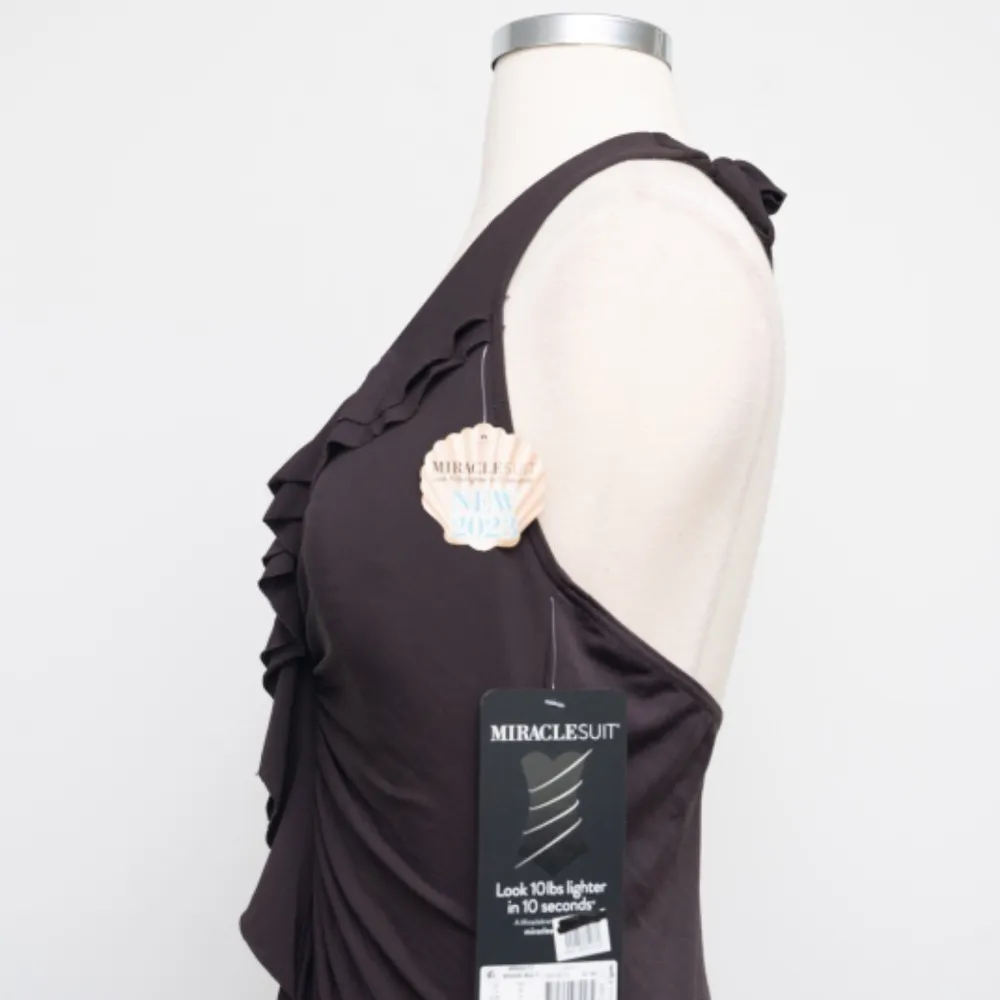 Miraclesuit. Ruffle Front Halter Eclat One Piece Swimsuit. - Image 10