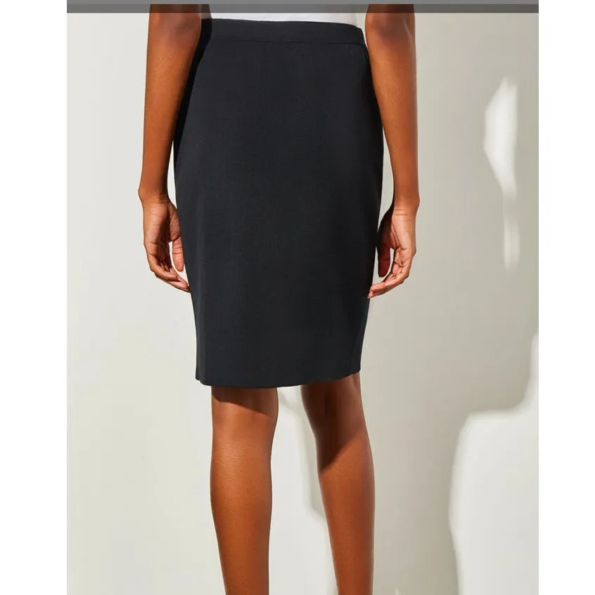 Ming Wang Black Skirt Knee Length Straight Knit Size XS Classic Capsule Wardrobe - Image 7