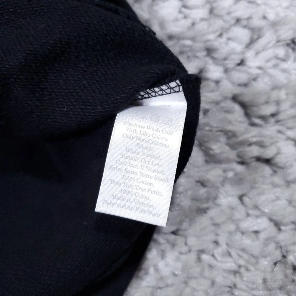 Everlane Unisex French Terry Crew Sweatshirt Black Size XXXS Sweater Oversized - Image 6