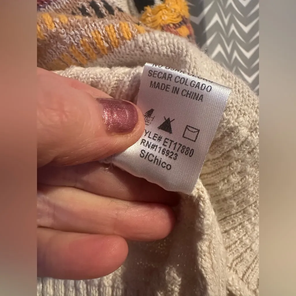 Easel Los Angeles | "Baja Jacket" Style Sweater, Size S Yellow - Image 7