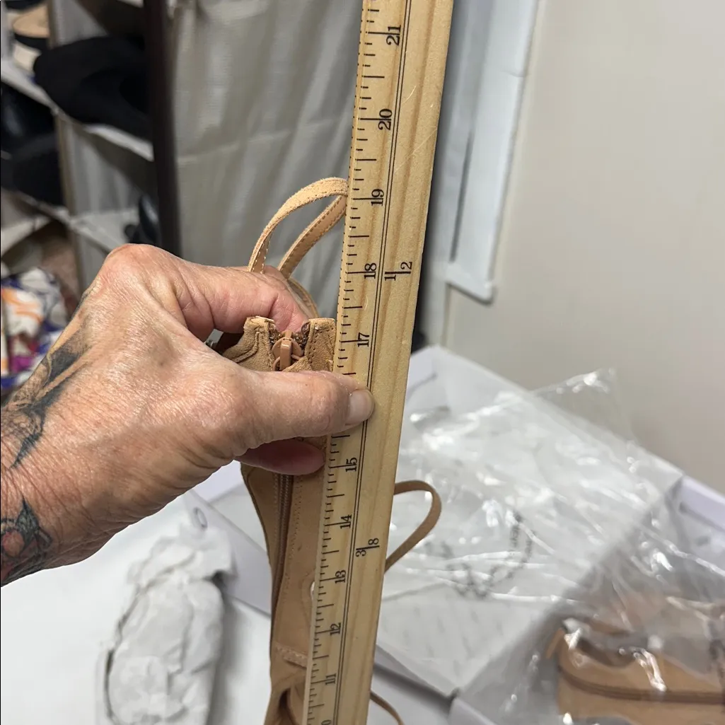 Aldo Cirella-38 Strappy Heeled sandal Boots Leather - Image 5