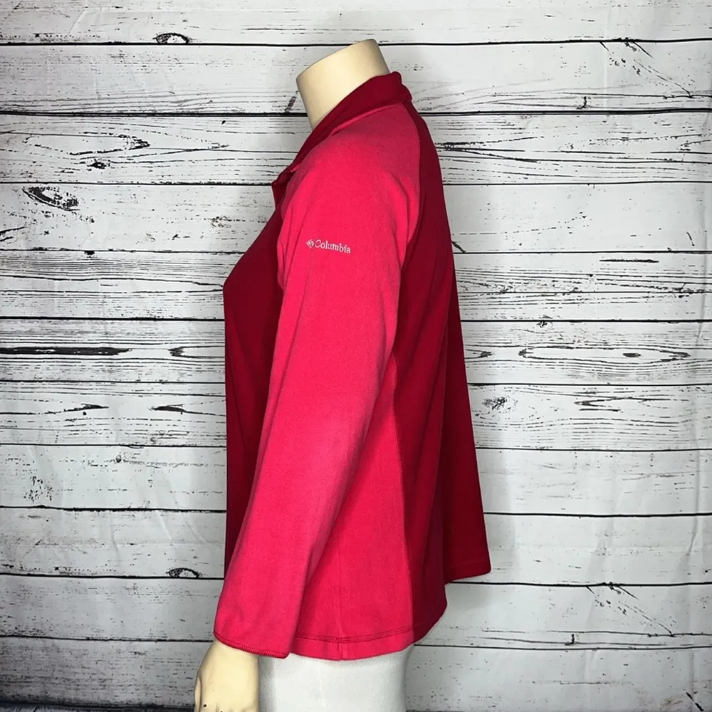 Columbia Size 1X Pink Glacial IV Half Zip Pullover Fleece Jacket - Image 3