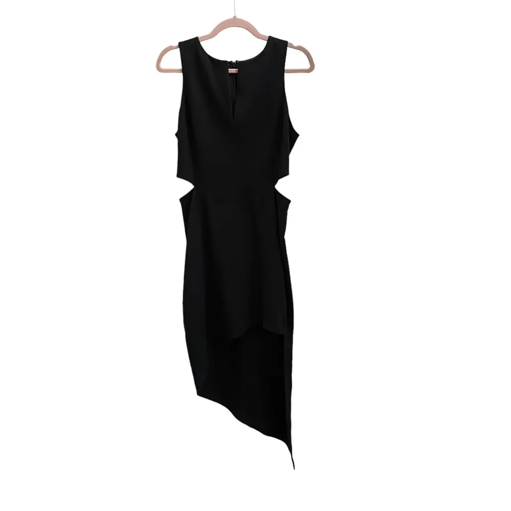 Robert Rodriguez Asymmetrical Cutout Black Dress - Image 4