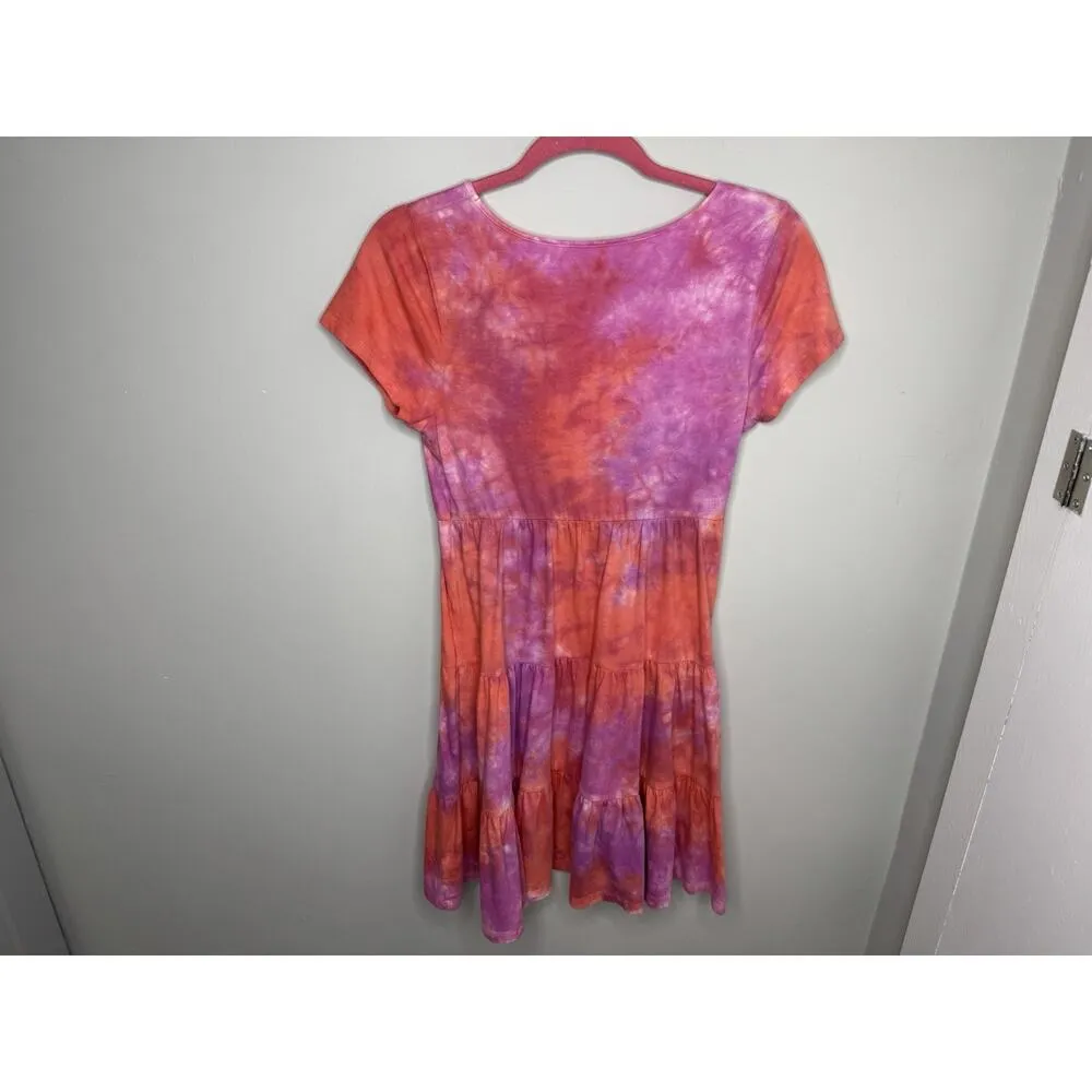 Wild Fable Women's Short Sleeve T-shirt Dress VNeck Knee Length SMALL - Image 4