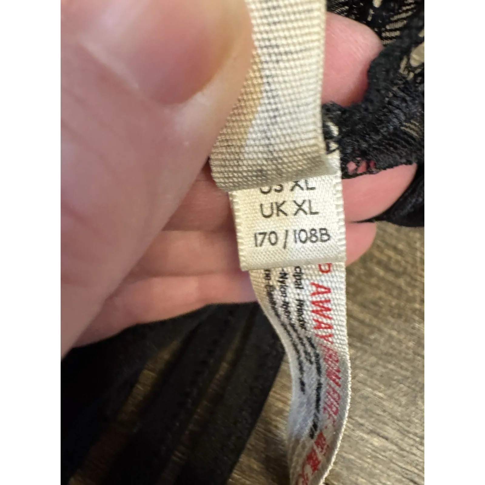 Free People Intimately Lingerie Bra Set Kelly Black Size XL Heart Lace Thong!! - Image 10