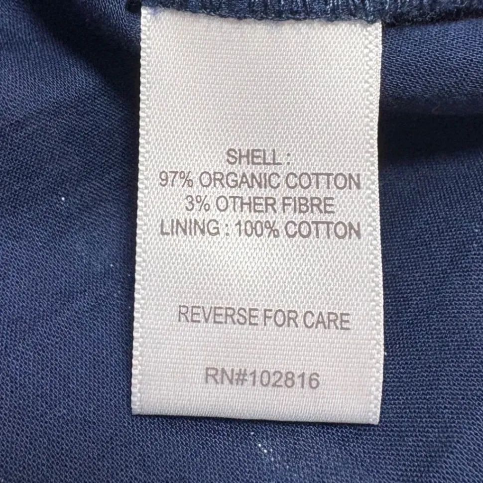 Garnet‎ Hill NWT Lola Shimmering Organic Striped V Neck Flutter Sleeve Dress XL - Image 8