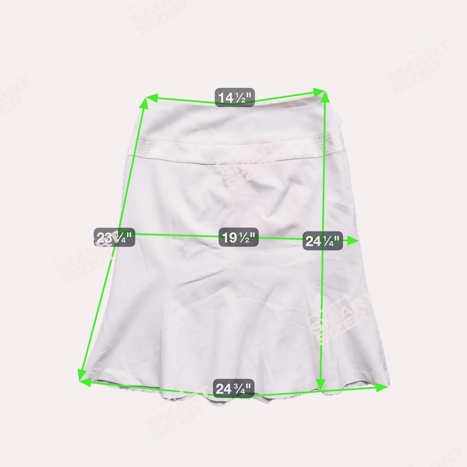 NWT Apostrophe Ivory Fit & Flare Skirt Size 6 - Image 8