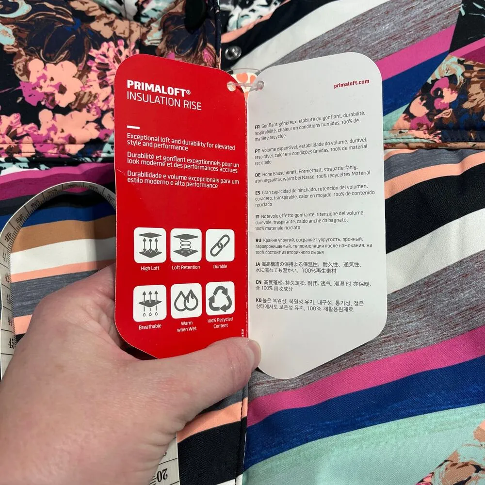 Free People Bunny Slope Jacket Womens Large Puffer Coat Ski Snow FP Movement NEW - Image 2