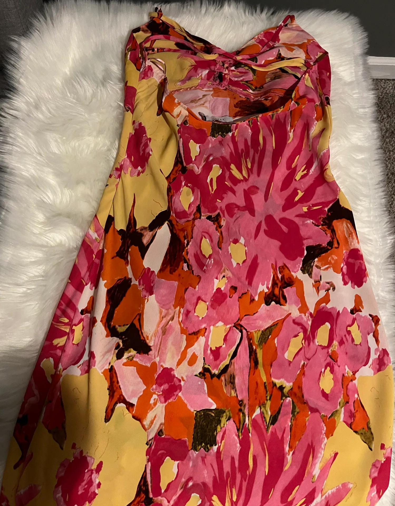 Lush floral midi dress - Image 6