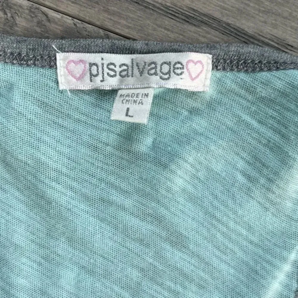 PJ SalvageTequila Sunrise racerback tank top teal lounge wear  size Large NWOT - Image 2