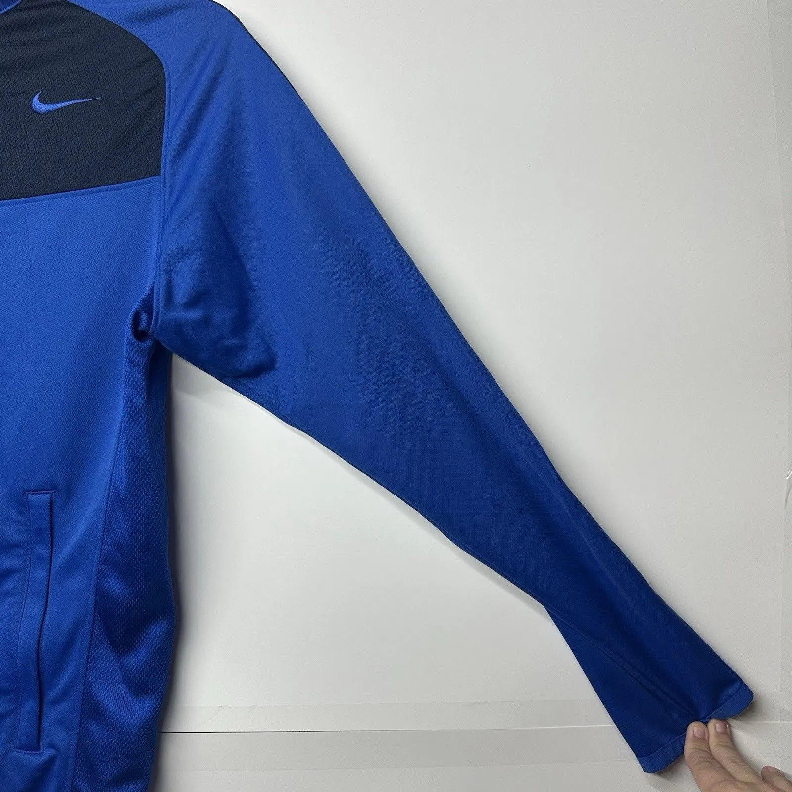 Nike Women’s Small Full Zip Track Jacket Blue Black Athletic - Image 8