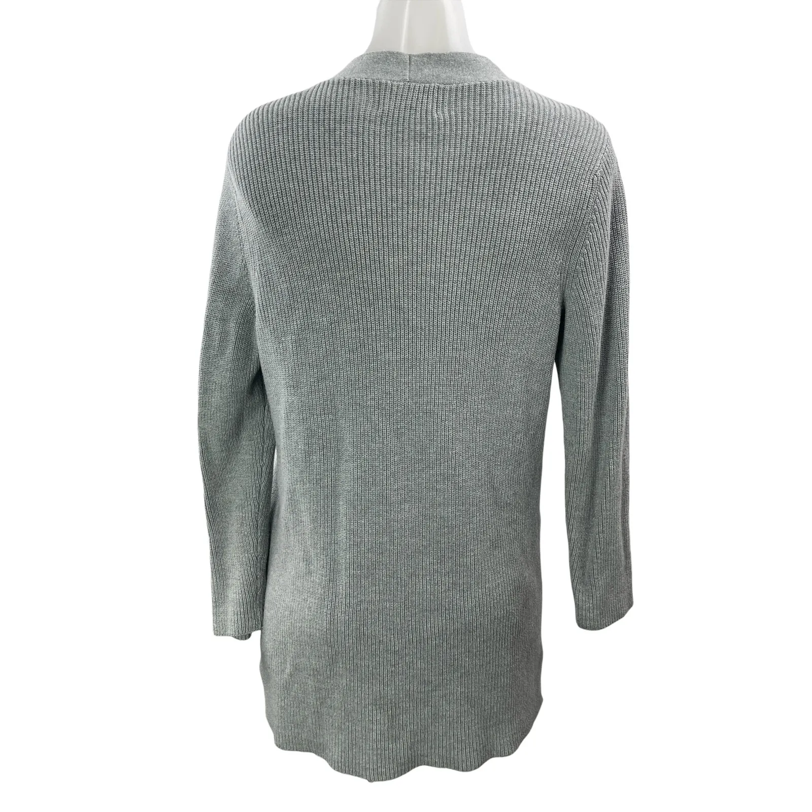 Old Navy Women's Gray Pocket Long Sleeve Open Front Knit Cardigan Sweater Sz XS - Image 2