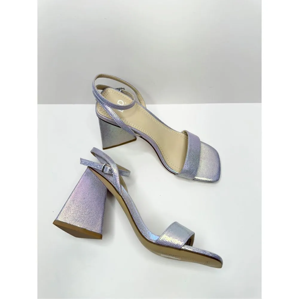 BP Sandals Womens Size 10 Lilac Parker Ankle Strap Chunky Triangular Heels - Image 5