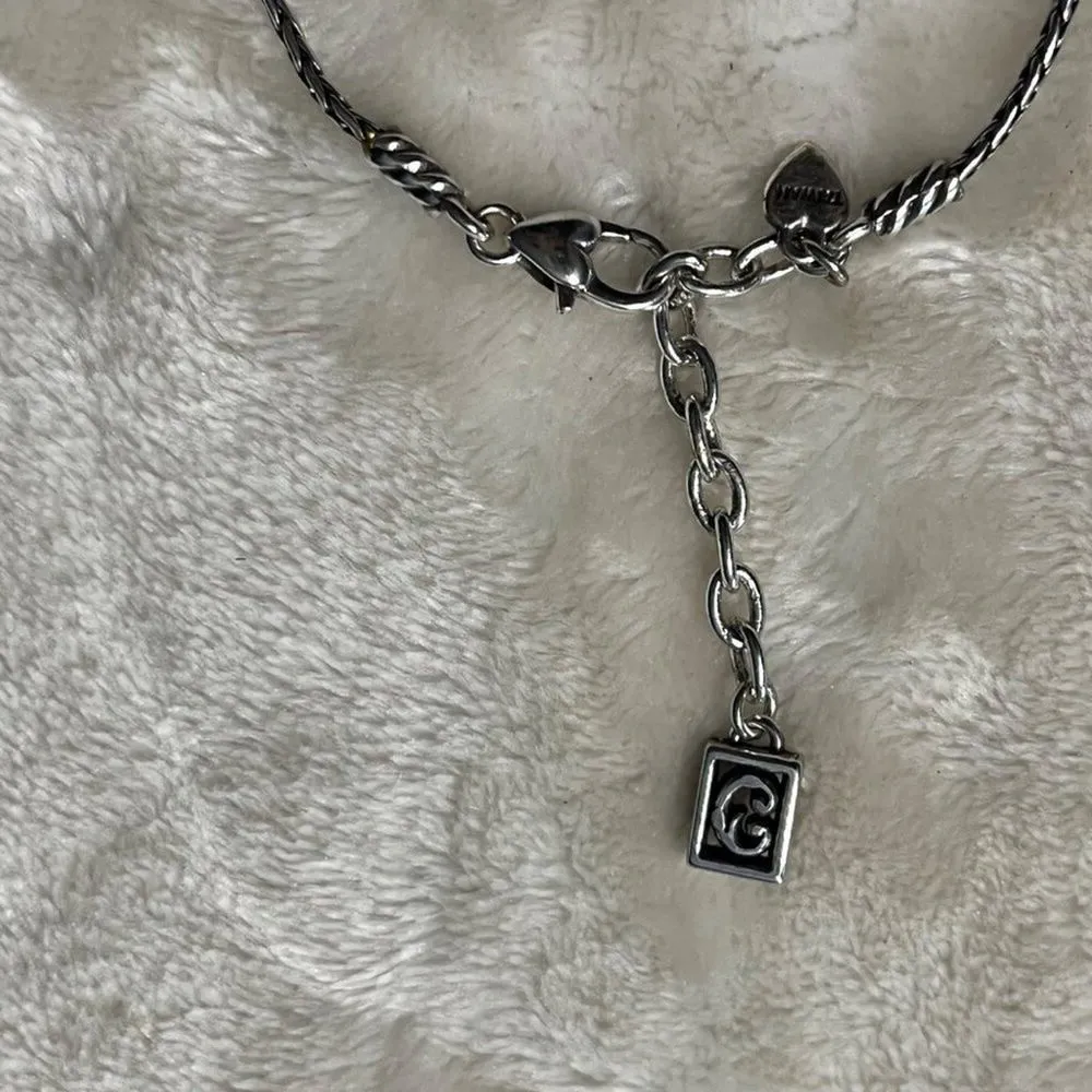 Brighton Silver Deco Lace Pendant Necklace 16 -‎ 17.5 in. Heart Adjustable - Image 3