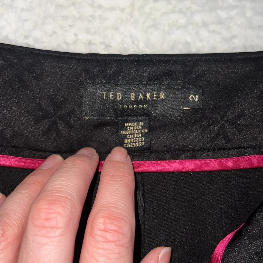 Ted Baker‎ London Anitat Tailored Black Pants Size 2 - Image 9