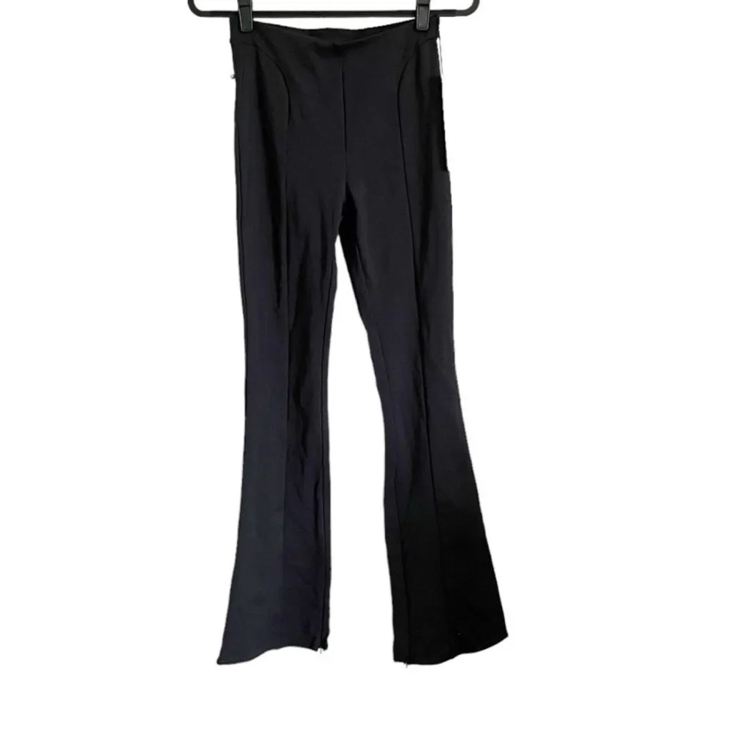 ALO Yoga Black Airtech Zip It Flare Leggings Size XXS - Image 6