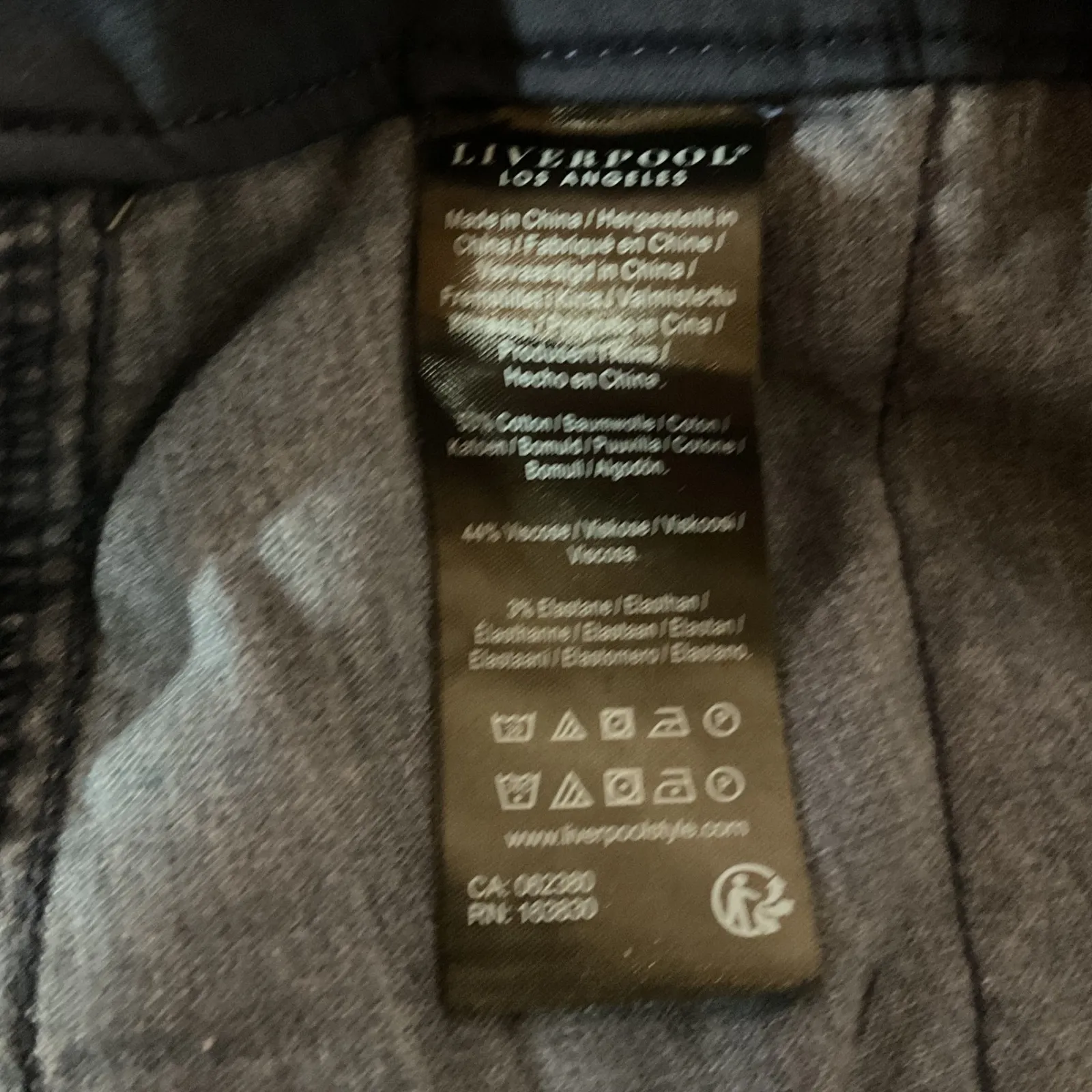 Liverpool Women's Wide Leg Crop Trouser with Flap Pockets Lapis Ink Size 12 NWT - Image 11