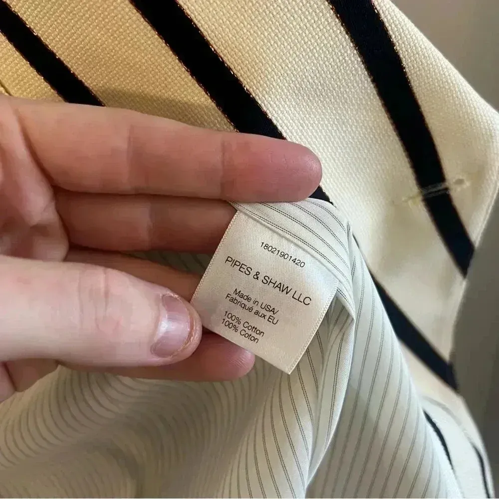 *125 NWT Veronica Beard Striped Empire Dickey Jacket Size 4 - Image 11