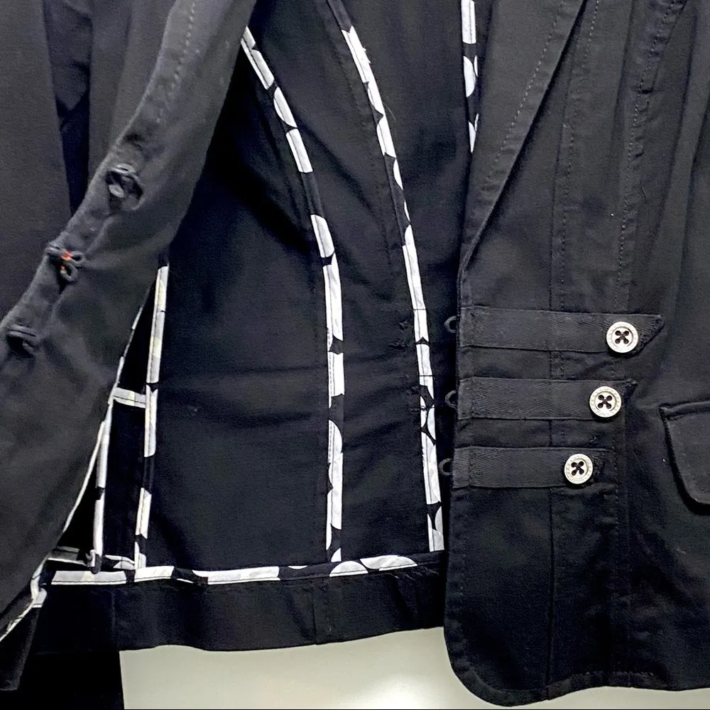 Cabi 329 Military Inspired Twill Jacket Black Women’s Size 2 - Image 7