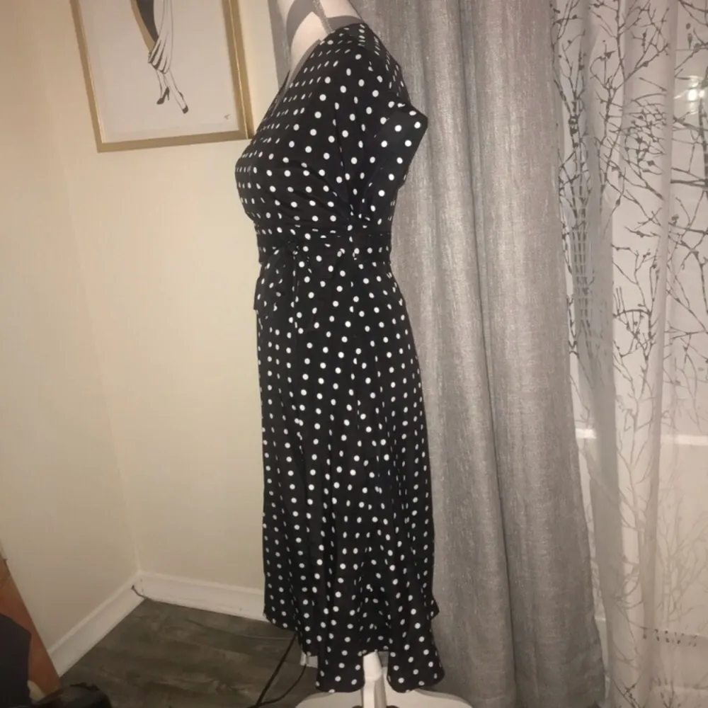 NWT - WD.NY Black & White Polka Dot Dress- Size XS - Image 2