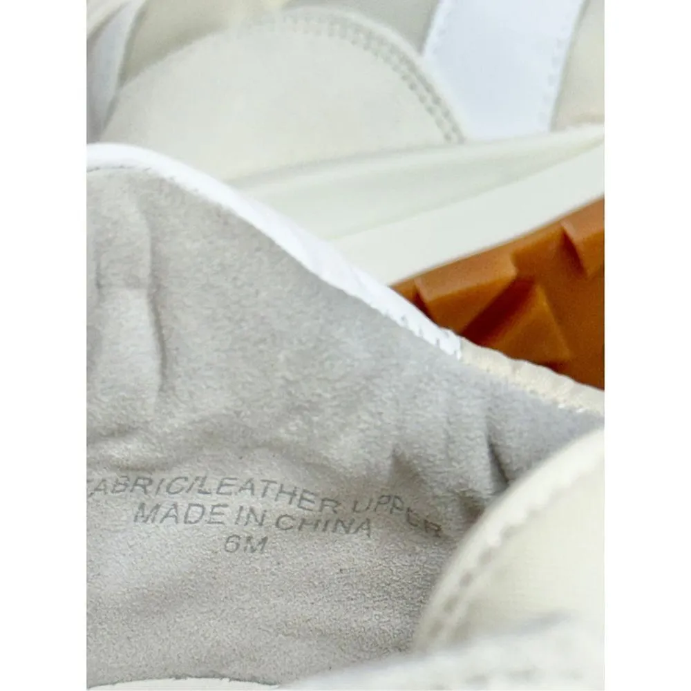 J/Slides Sneakers Size 6 Cream Leather Lifestyle Athletic and Training Shoes NEW - Image 12