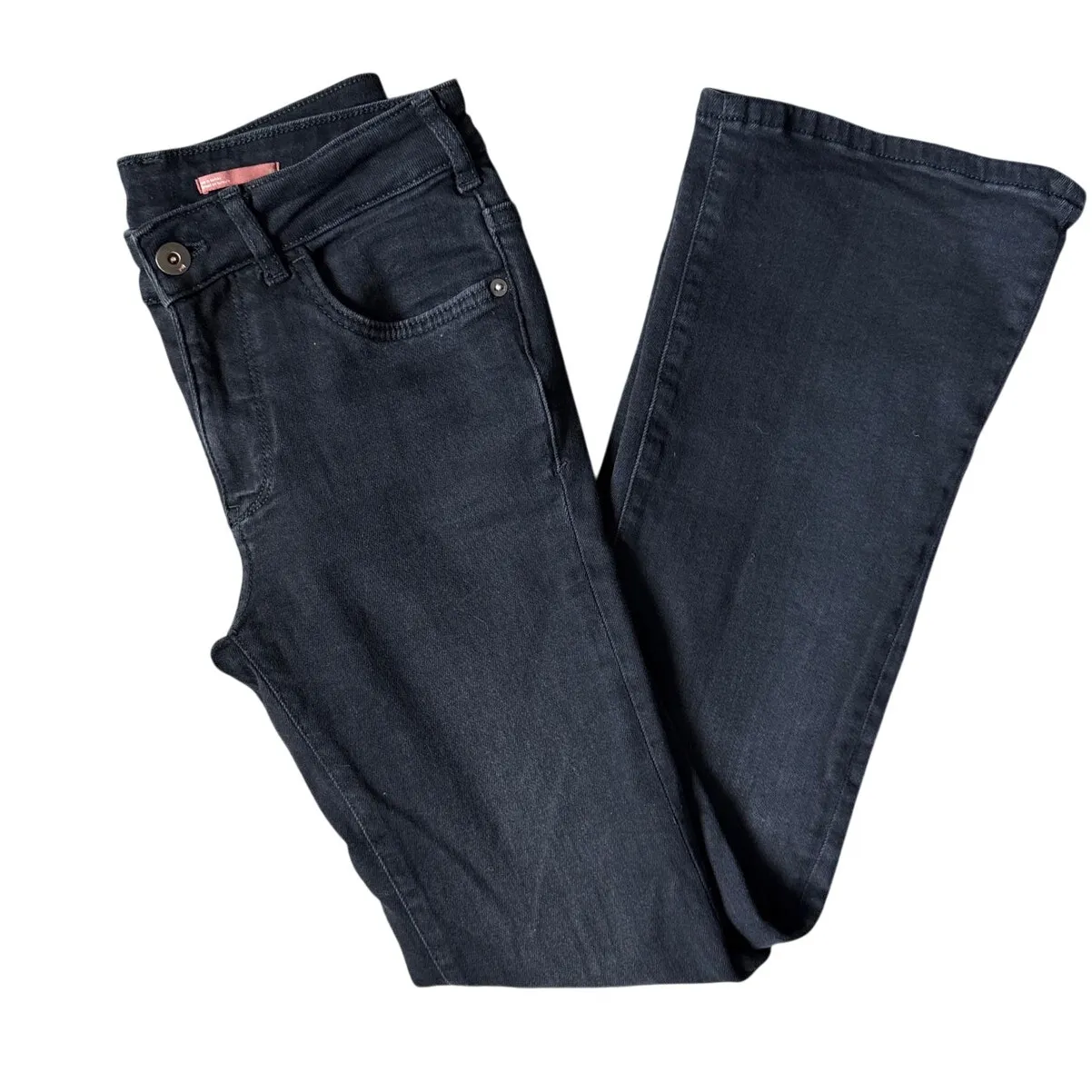 Pilcro‎ by Anthropologie Ultra High Rise Demilune Bootcut Jeans Black Size 25 - Image 7