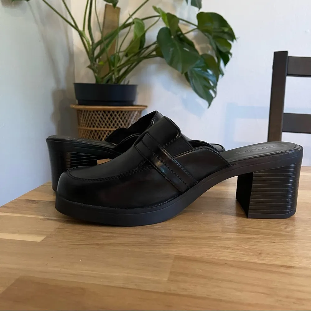 Mudd Y2K 96's / 2000 Chunky Heel Slide Clogs in Black Size 9.5 Bratz Fall - Image 5