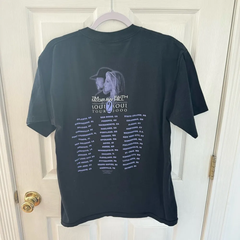 Vintage Tim McGraw and Faith Hill Soul 2 Soul 2000 Tour T - Image 2