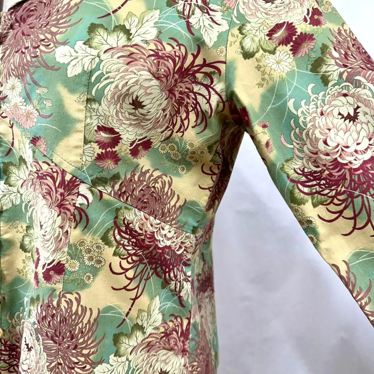 MONTEREY BAY 90s Vintage Green Pink Floral Jacket‎ Womens PM Cottage Fairy Retro Size undefined - Image 3