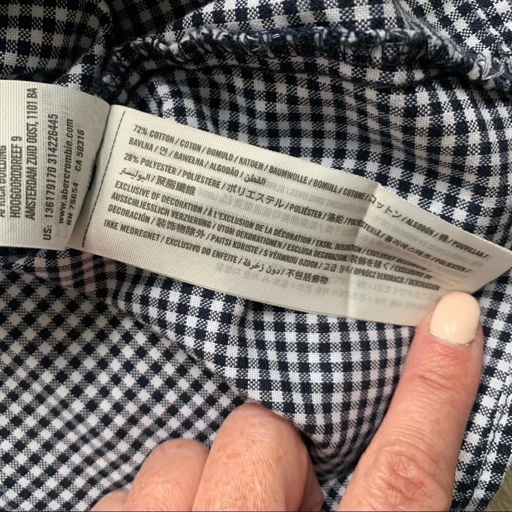 Abercrombie & Fitch Off the Shoulder Gingham Top - Image 4