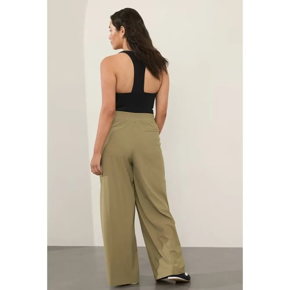 New Athleta Size 10 Pinnacle Trouser Olive Branch Green - Image 6