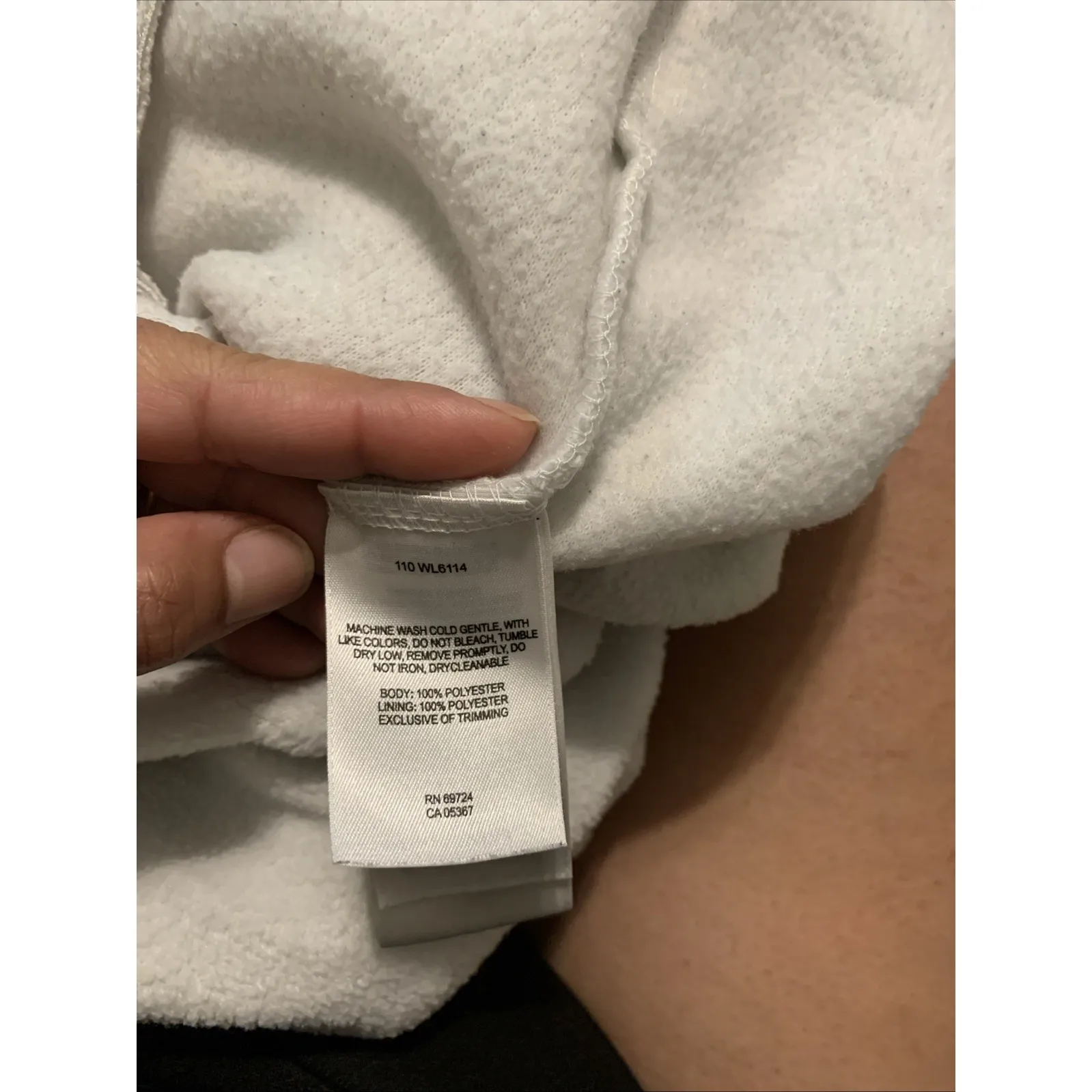 Columbia Women's Full Zip Up Fleece Jacket High Neck Long Sleeves White XL - Image 4