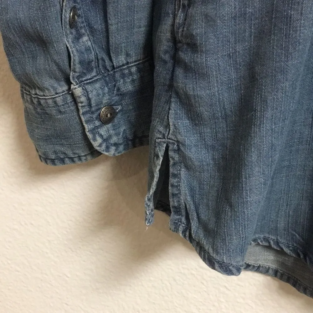 American Eagle jegging fit chambray lyocell long sleeve Tunic Size Small - Image 7