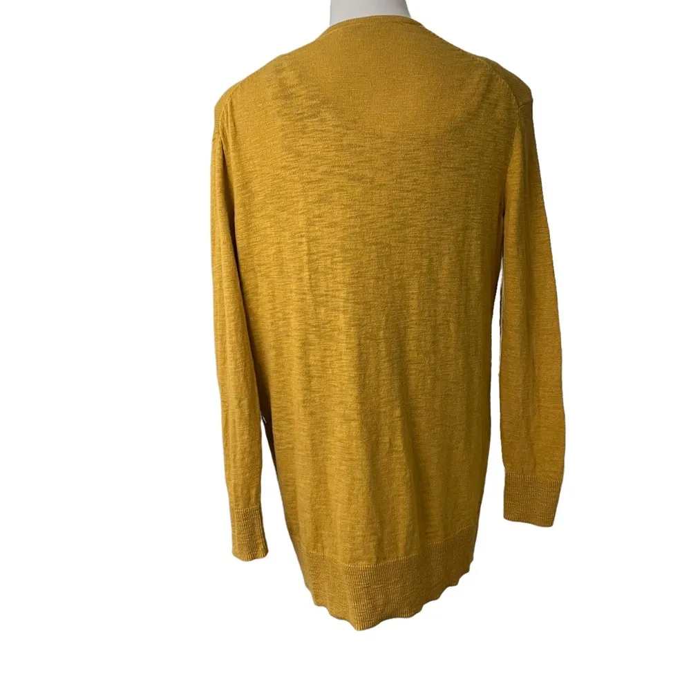 Madewell Summer Ryder Cardigan Sweater in Golden Apple. - Image 4