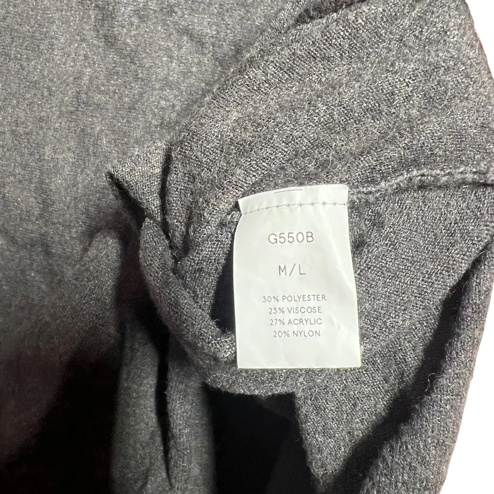 KERISMA Oversized Charcoal Gray Batwing Sleeve Sweater Top M/L - Image 4