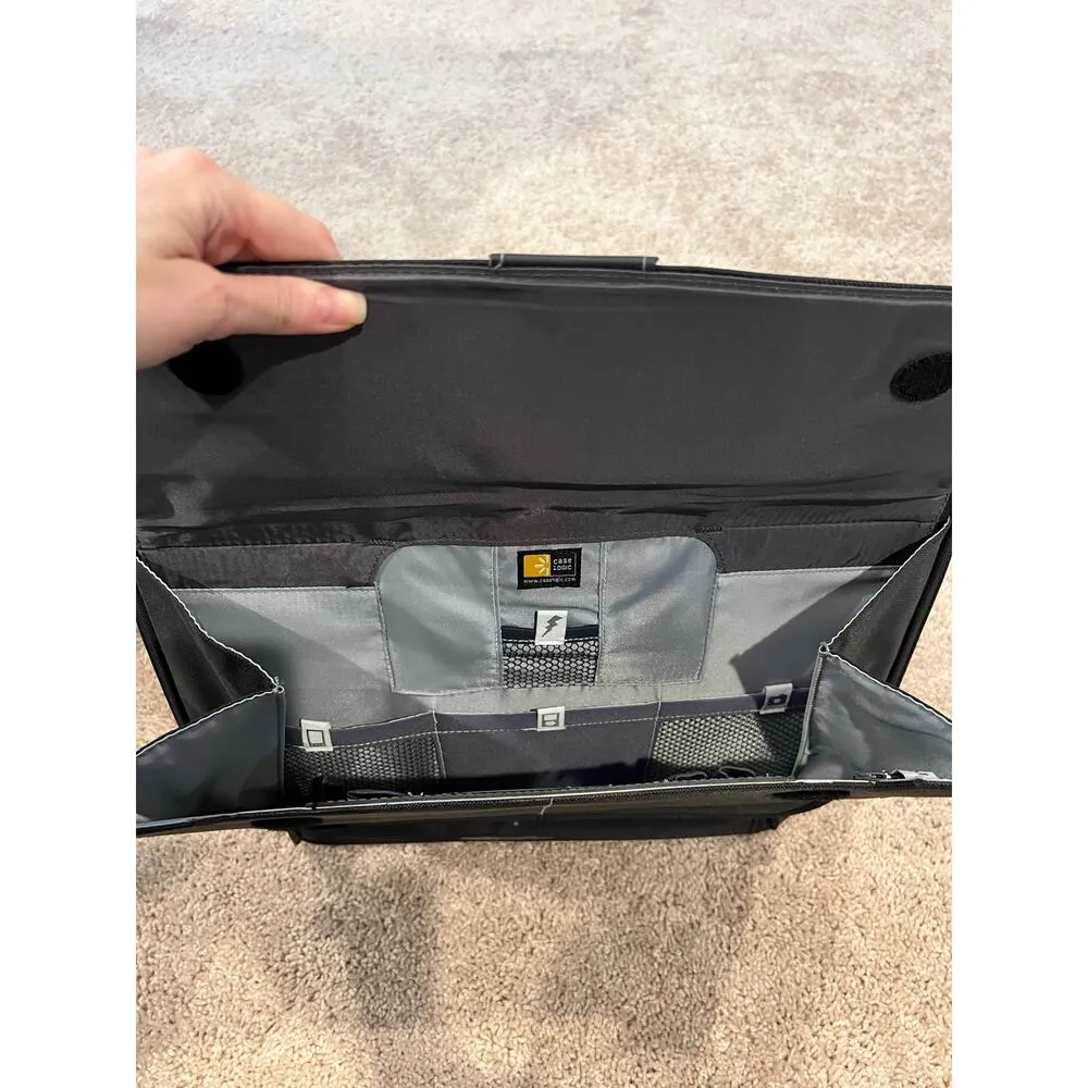 Case Logic Laptop Messenger Bag 17"x12"x3" w/ Carrying Strap Handle Black Unisex - Image 4