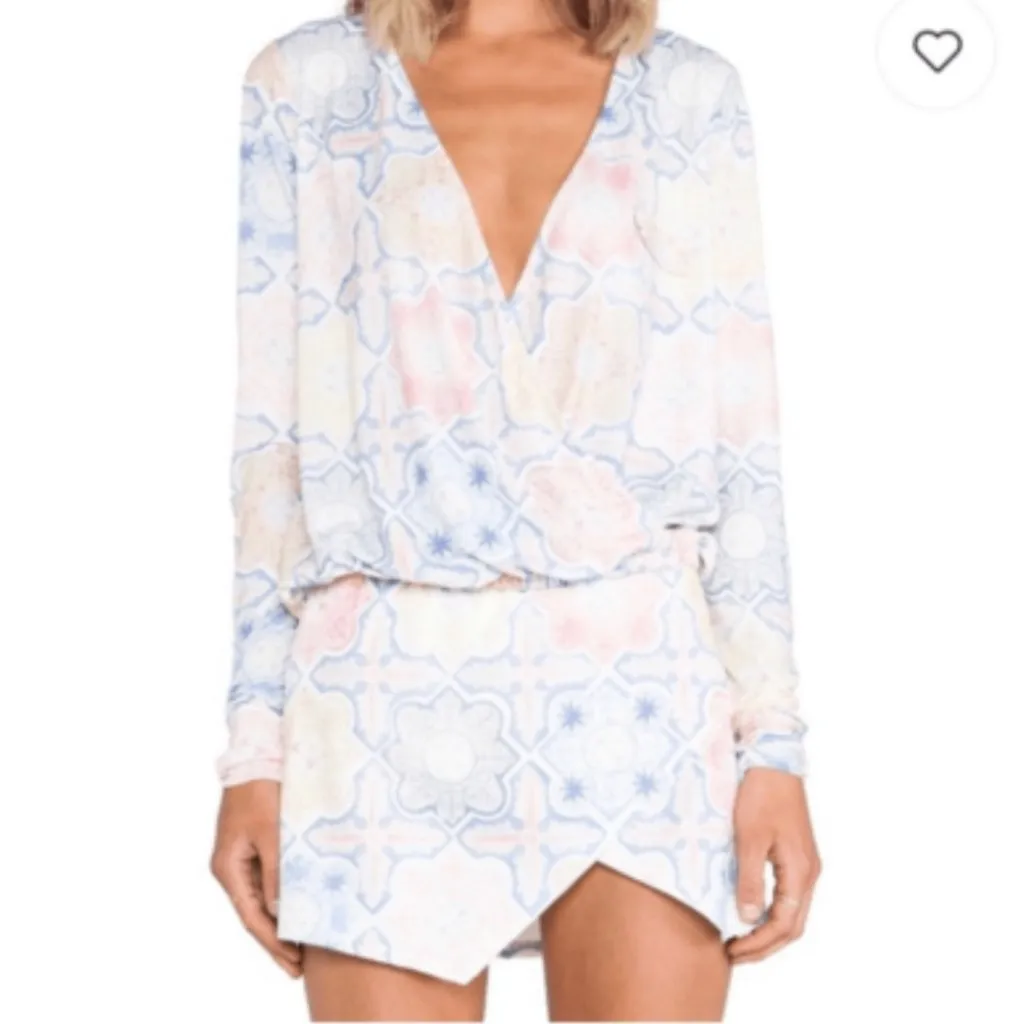 For Love And Lemons ole pastel print mosaic top and skirt set - Image 7